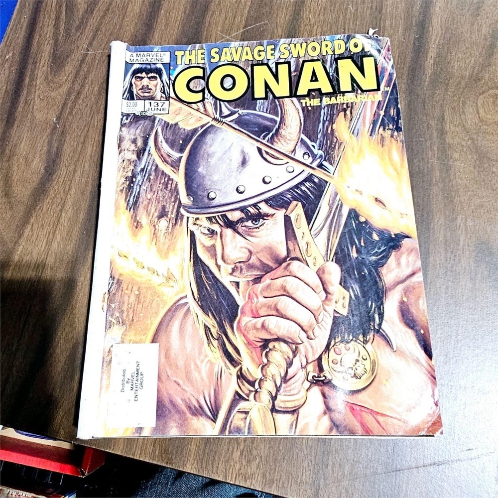 June 1987 Marvel Comic "The Savage Sword Of Conan"